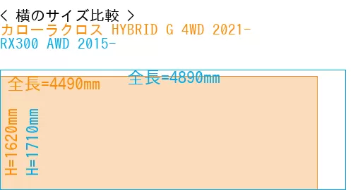 #カローラクロス HYBRID G 4WD 2021- + RX300 AWD 2015-